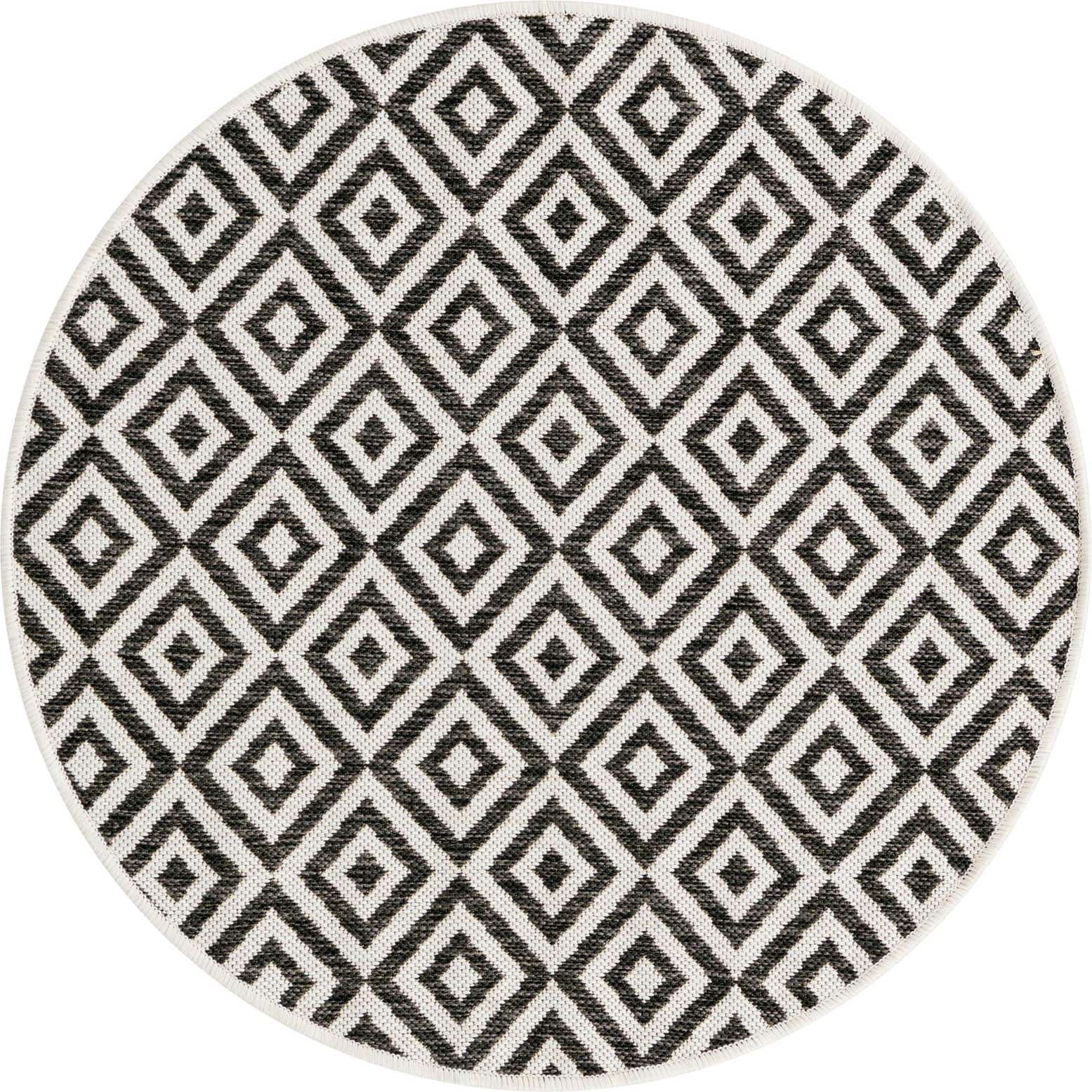 3' x 3' Easy-Clean Jill Zarin Costa Rica Indoor / Outdoor Round Rug