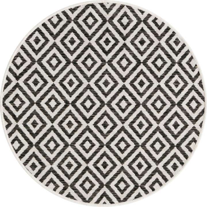 3' x 3' Easy-Clean Jill Zarin Costa Rica Indoor / Outdoor Round Rug