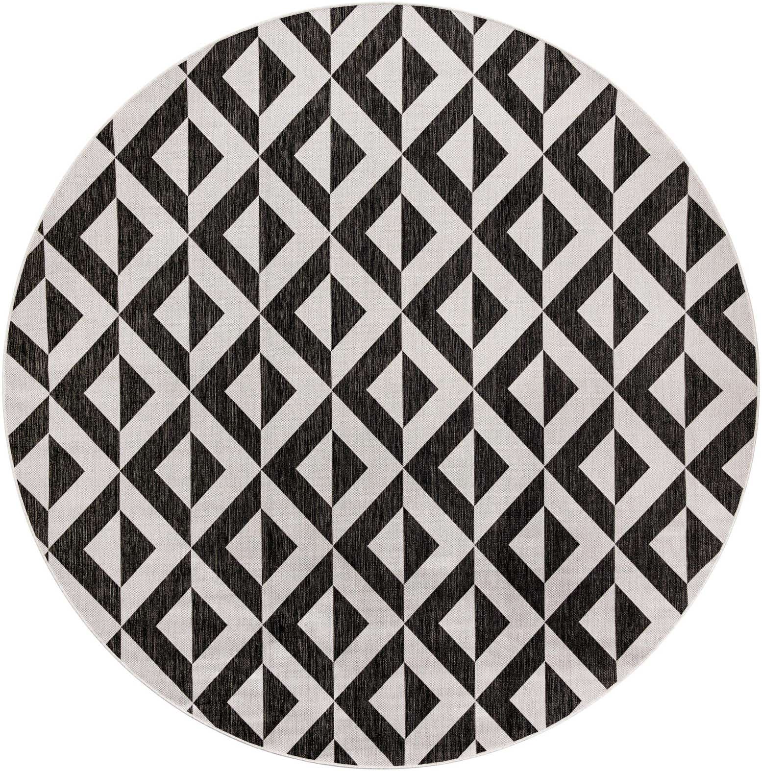 10' x 10' Easy-Clean Jill Zarin Napa Indoor / Outdoor Round Rug
