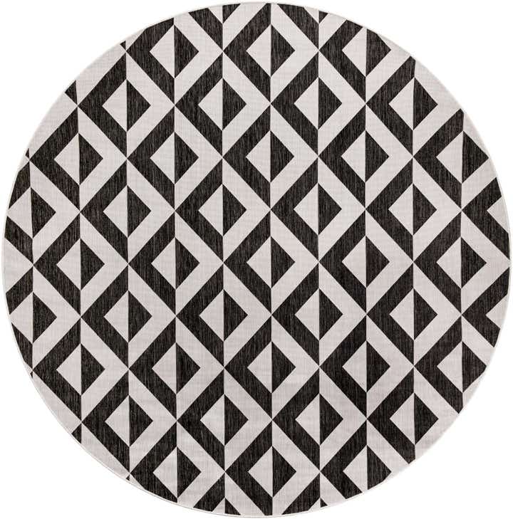 10' x 10' Easy-Clean Jill Zarin Napa Indoor / Outdoor Round Rug