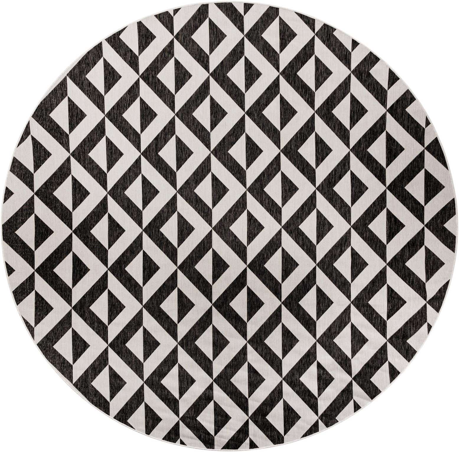 12' x 12' Easy-Clean Jill Zarin Napa Indoor / Outdoor Round Rug