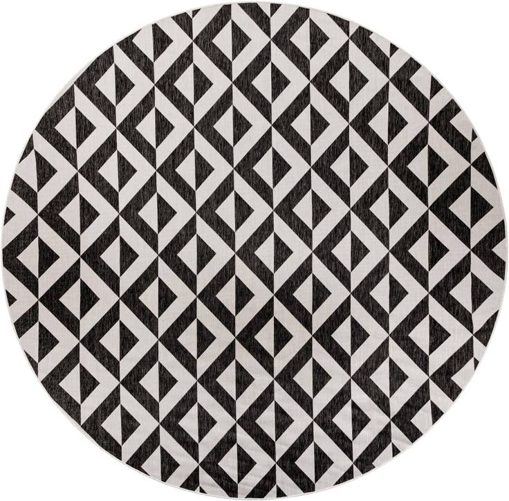 Detail image of 12' x 12' Easy-Clean Jill Zarin Napa Indoor / Outdoor Round Rug