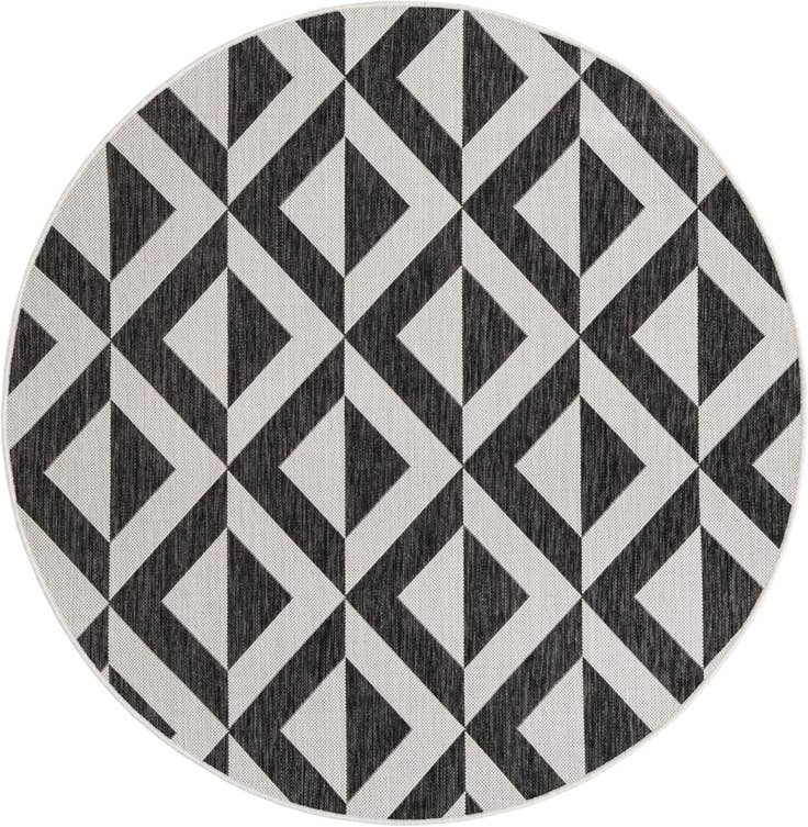 Detail image of 5' 3 x 5' 3 Easy-Clean Jill Zarin Napa Indoor / Outdoor Round Rug