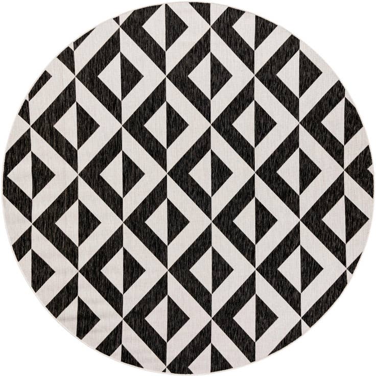 Detail image of 7' 10 x 7' 10 Easy-Clean Jill Zarin Napa Indoor / Outdoor Round Rug
