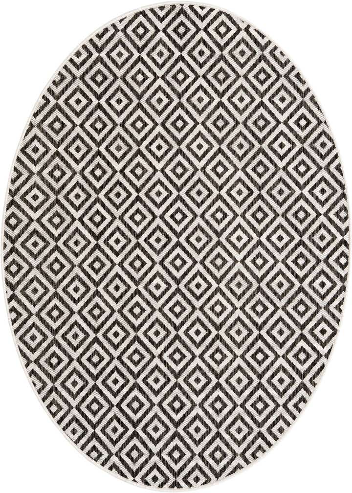 5' 3 x 5' 3 Easy-Clean Jill Zarin Costa Rica Indoor / Outdoor Round Rug