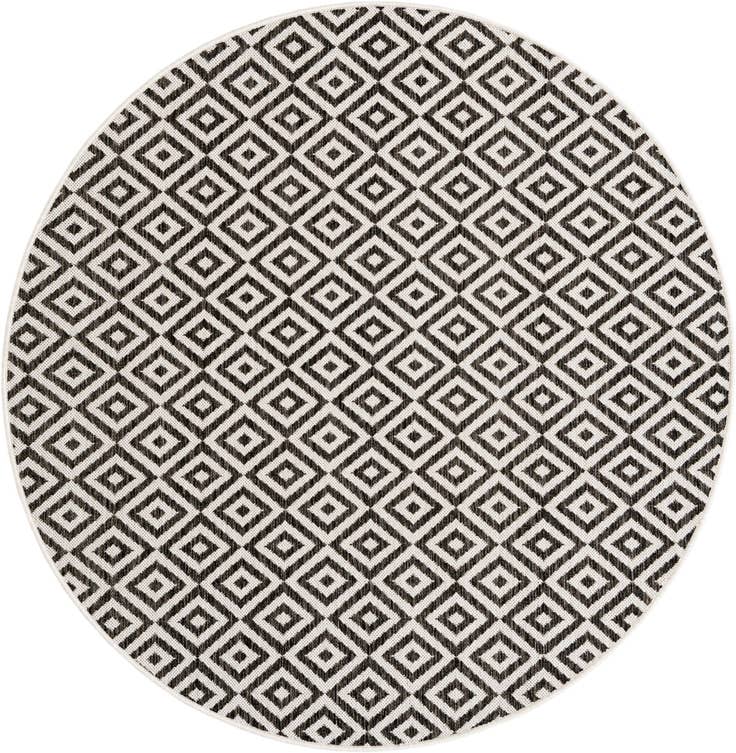 Detail image of 5' 3 x 5' 3 Easy-Clean Jill Zarin Costa Rica Indoor / Outdoor Round Rug