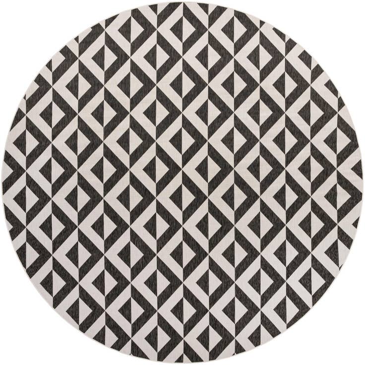 Detail image of 13' x 13' Easy-Clean Jill Zarin Indoor / Outdoor Round Rug