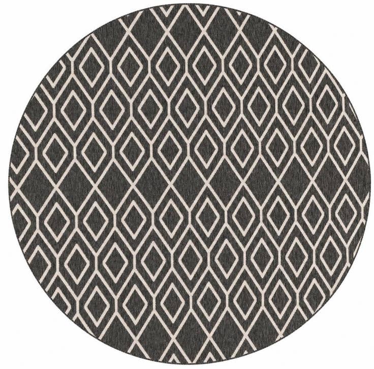 Detail image of 7' x 7' Easy-Clean Jill Zarin Indoor / Outdoor Round Rug