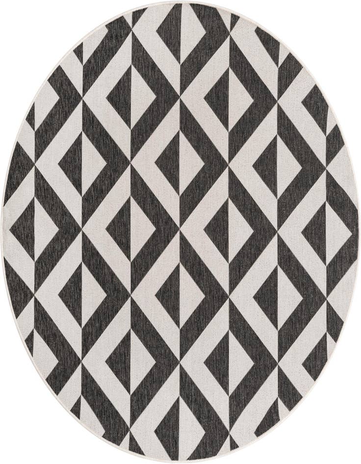 Detail image of 7' x 7' Easy-Clean Jill Zarin Indoor / Outdoor Round Rug