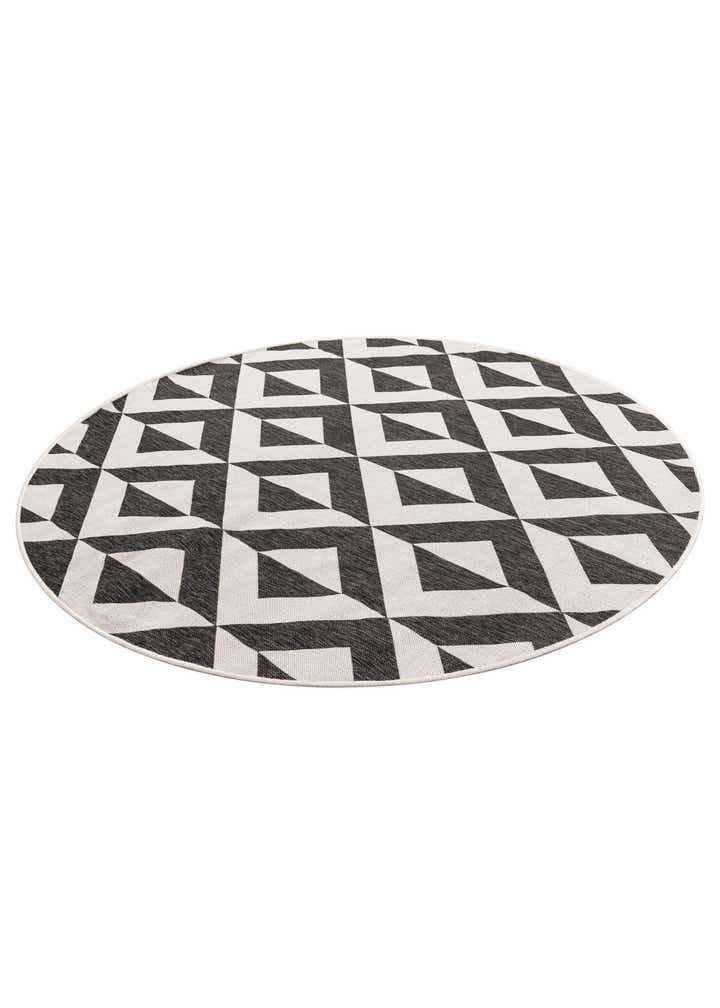 7' x 7' Easy-Clean Jill Zarin Indoor / Outdoor Round Rug
