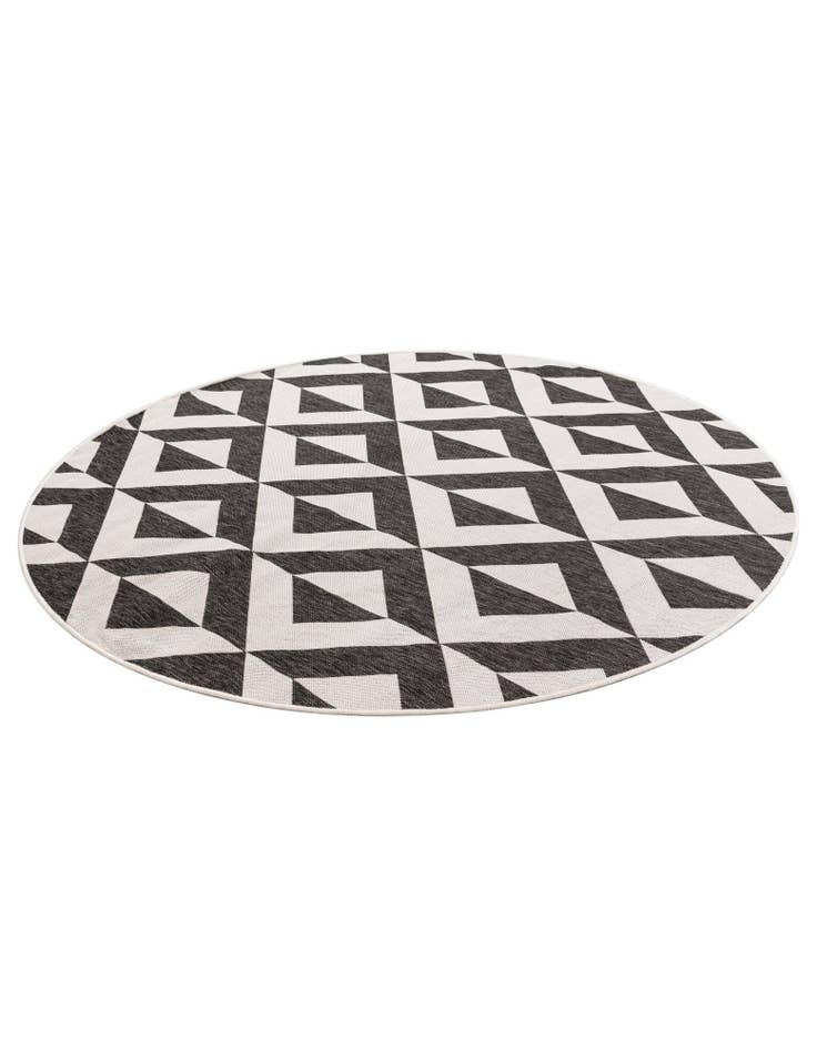 Detail image of 7' x 7'  Washable Jill Zarin Indoor / Outdoor Round Rug