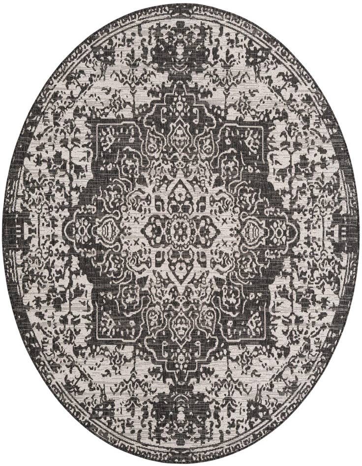 Detail image of 7' x 7' Easy-Clean Jill Zarin Indoor / Outdoor Round Rug
