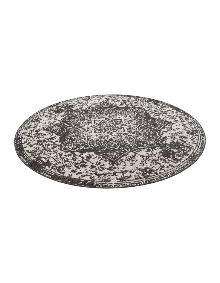 Detail image of 7' x 7'  Washable Jill Zarin Indoor / Outdoor Round Rug