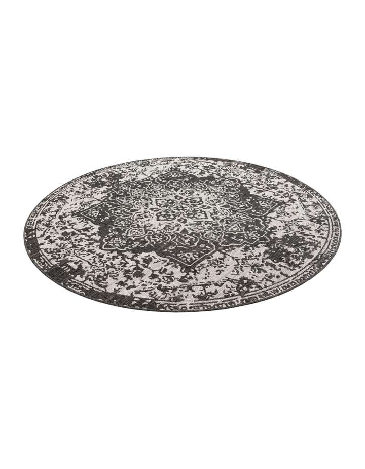 7' x 7' Easy-Clean Jill Zarin Indoor / Outdoor Round Rug