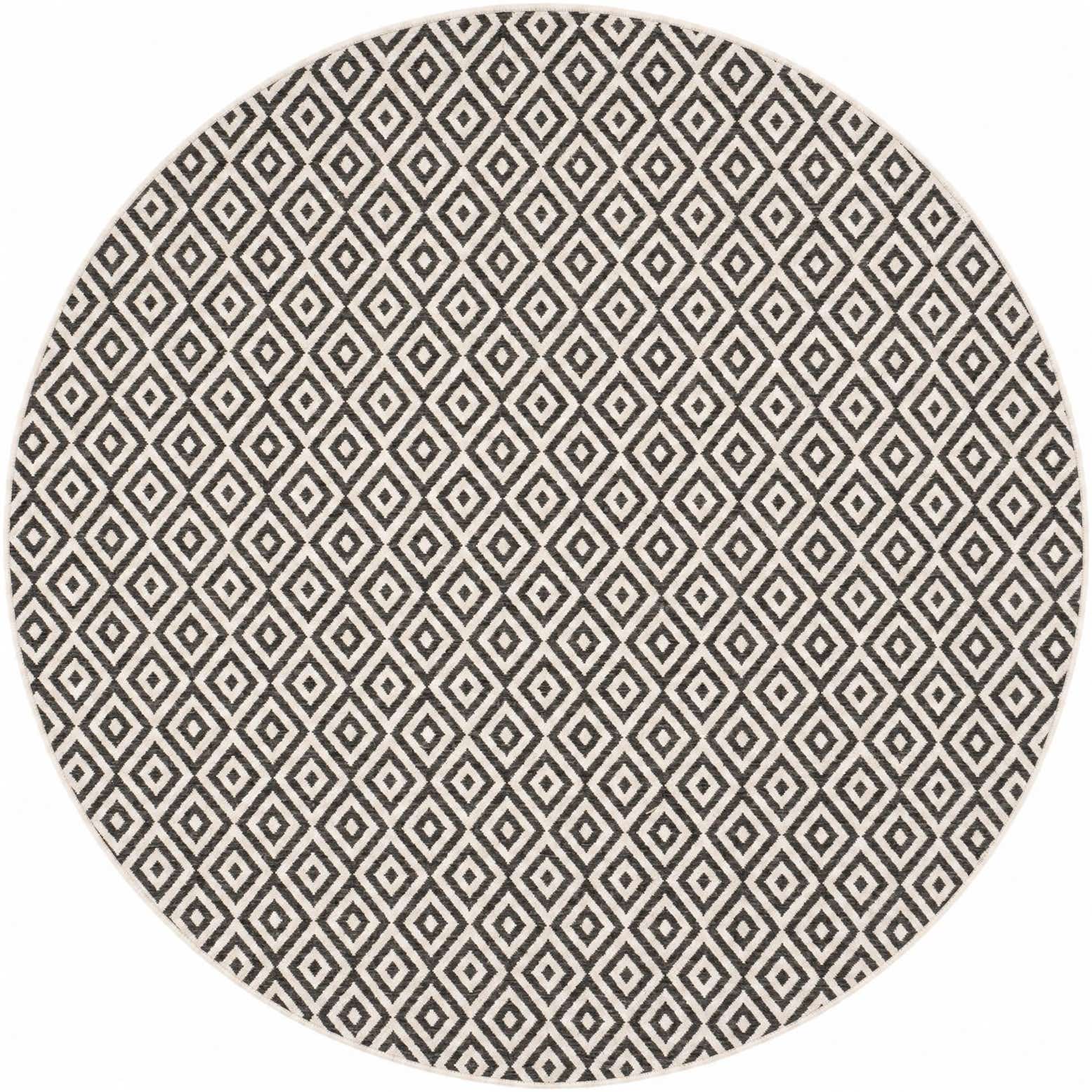 7' x 7' Easy-Clean Jill Zarin Indoor / Outdoor Round Rug
