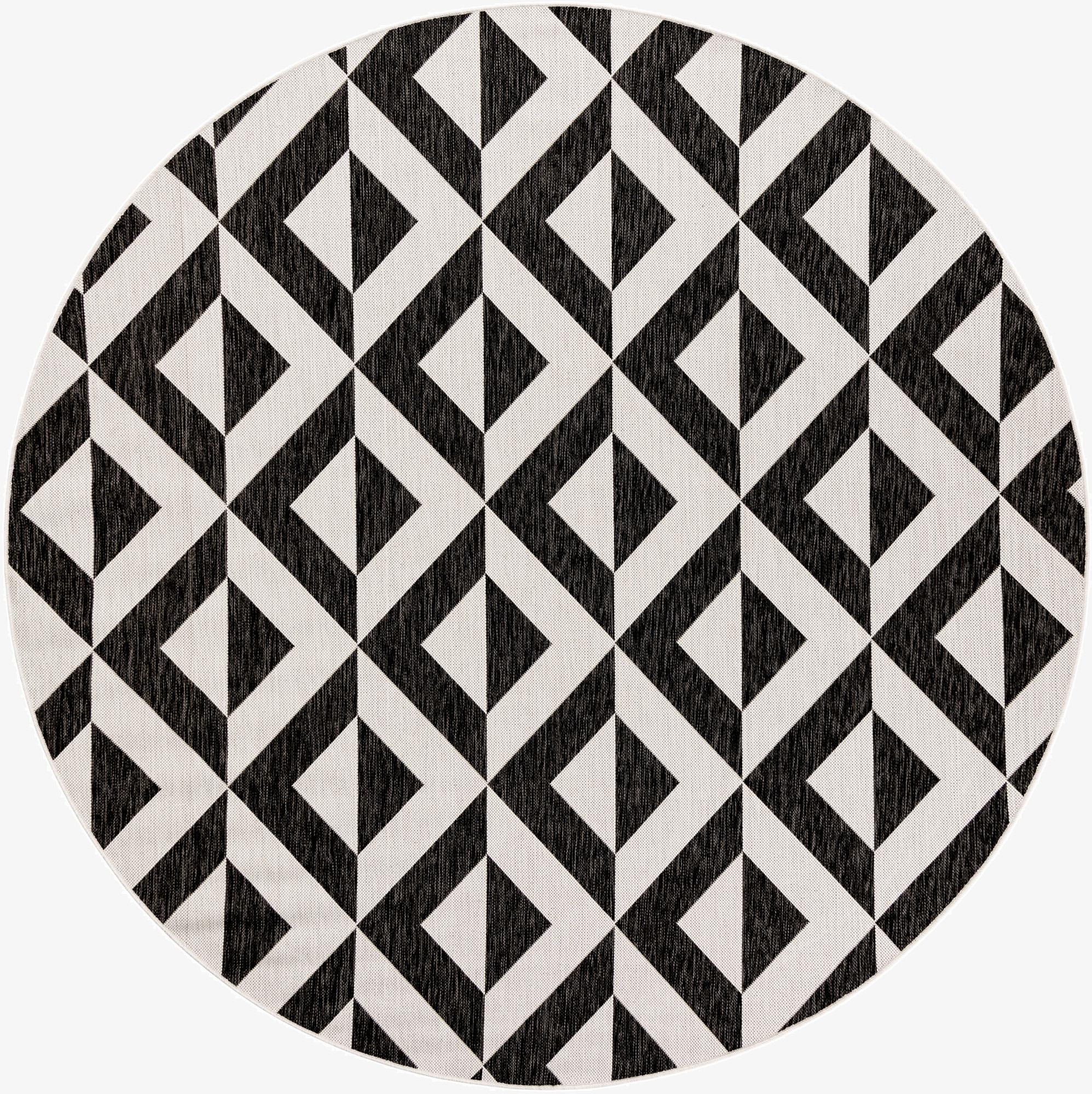 7' 10 x 7' 10  Washable Jill Zarin Napa Indoor / Outdoor Round Rug