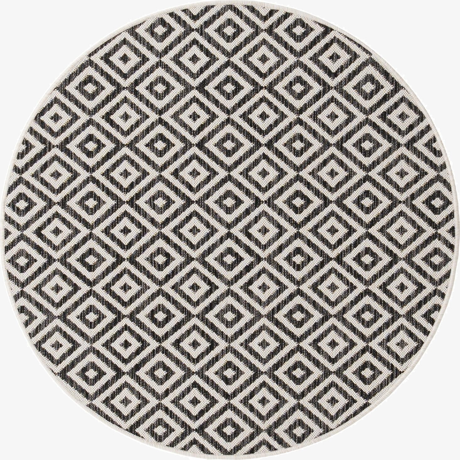 125cm x 125cm  Washable Jill Zarin Costa Rica Indoor / Outdoor Round Rug