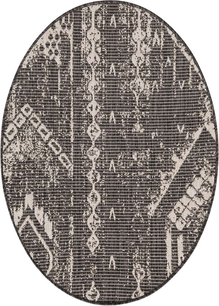 3' x 3' Easy-Clean Bohemian Indoor / Outdoor Round Rug