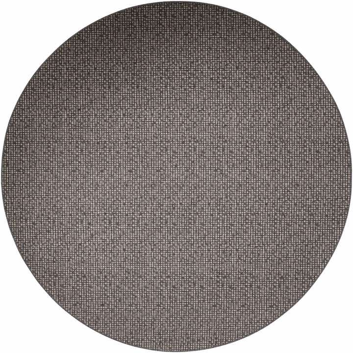 13' x 13' Easy-Clean Checkered Indoor / Outdoor Round Rug
