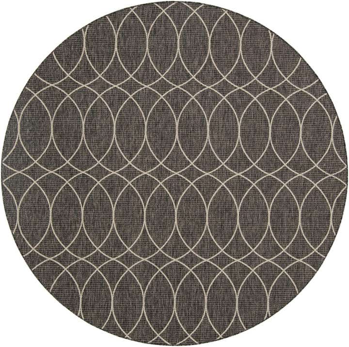 10' x 10' Easy-Clean Lattice Indoor / Outdoor Round Rug