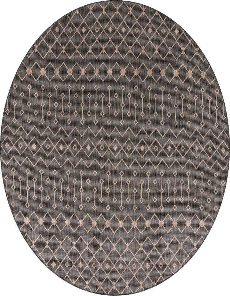 Detail image of 10' 8 x 10' 8 Easy-Clean Lattice Indoor / Outdoor Round Rug