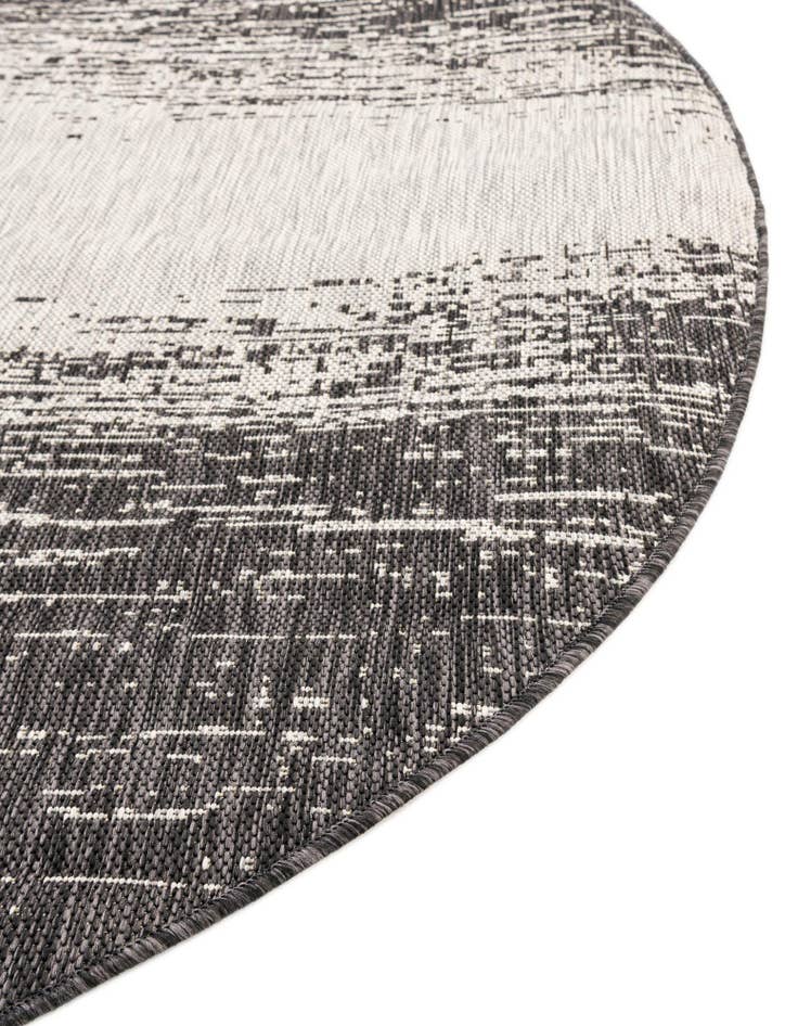 Detail image of 10' 8 x 10' 8 Easy-Clean Modern Indoor / Outdoor Round Rug