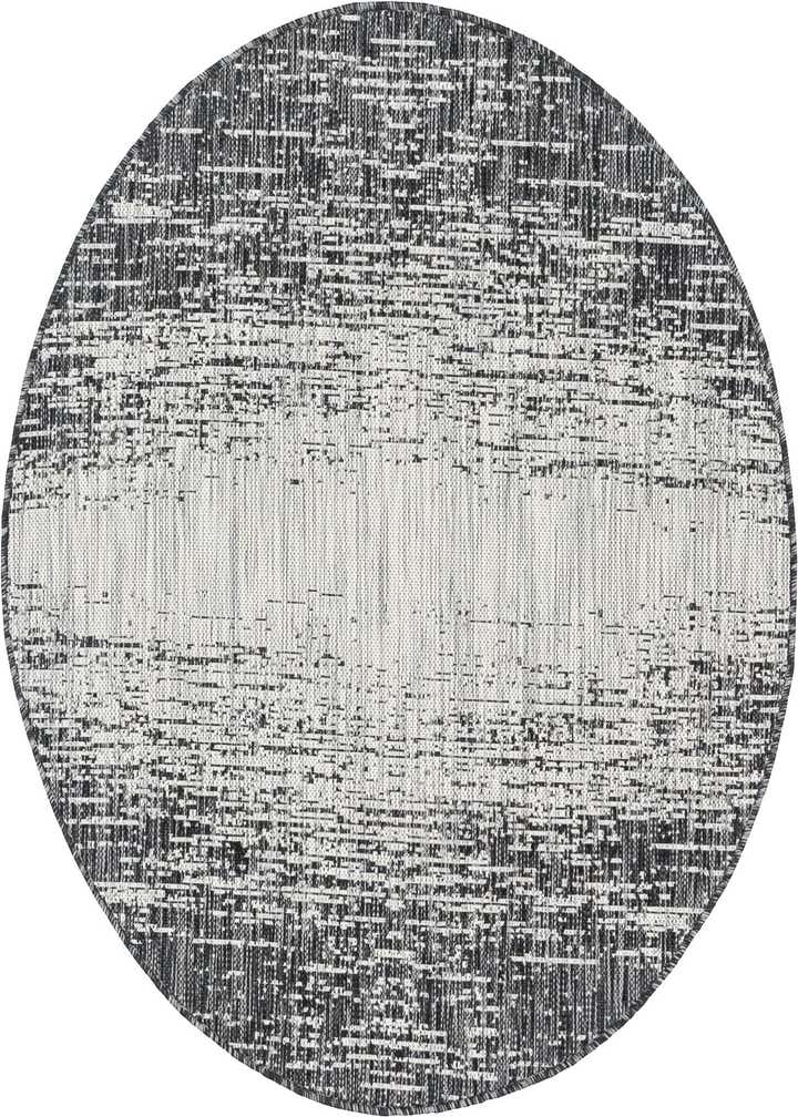 4' x 4' Easy-Clean Modern Indoor / Outdoor Round Rug