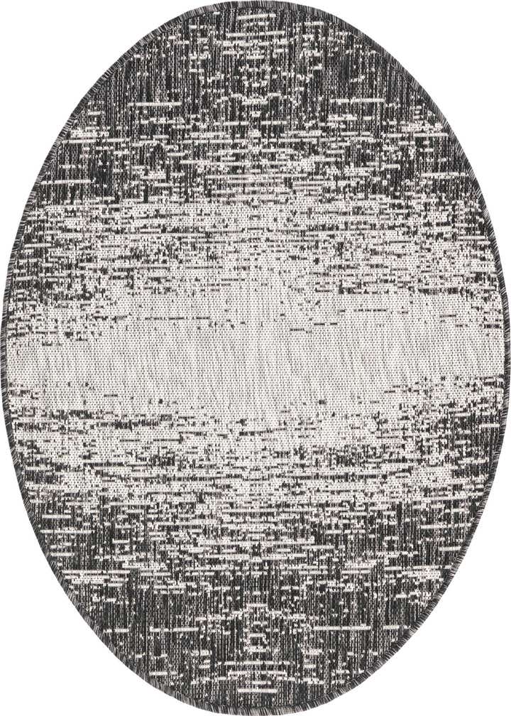 3' x 3' Easy-Clean Modern Indoor / Outdoor Round Rug
