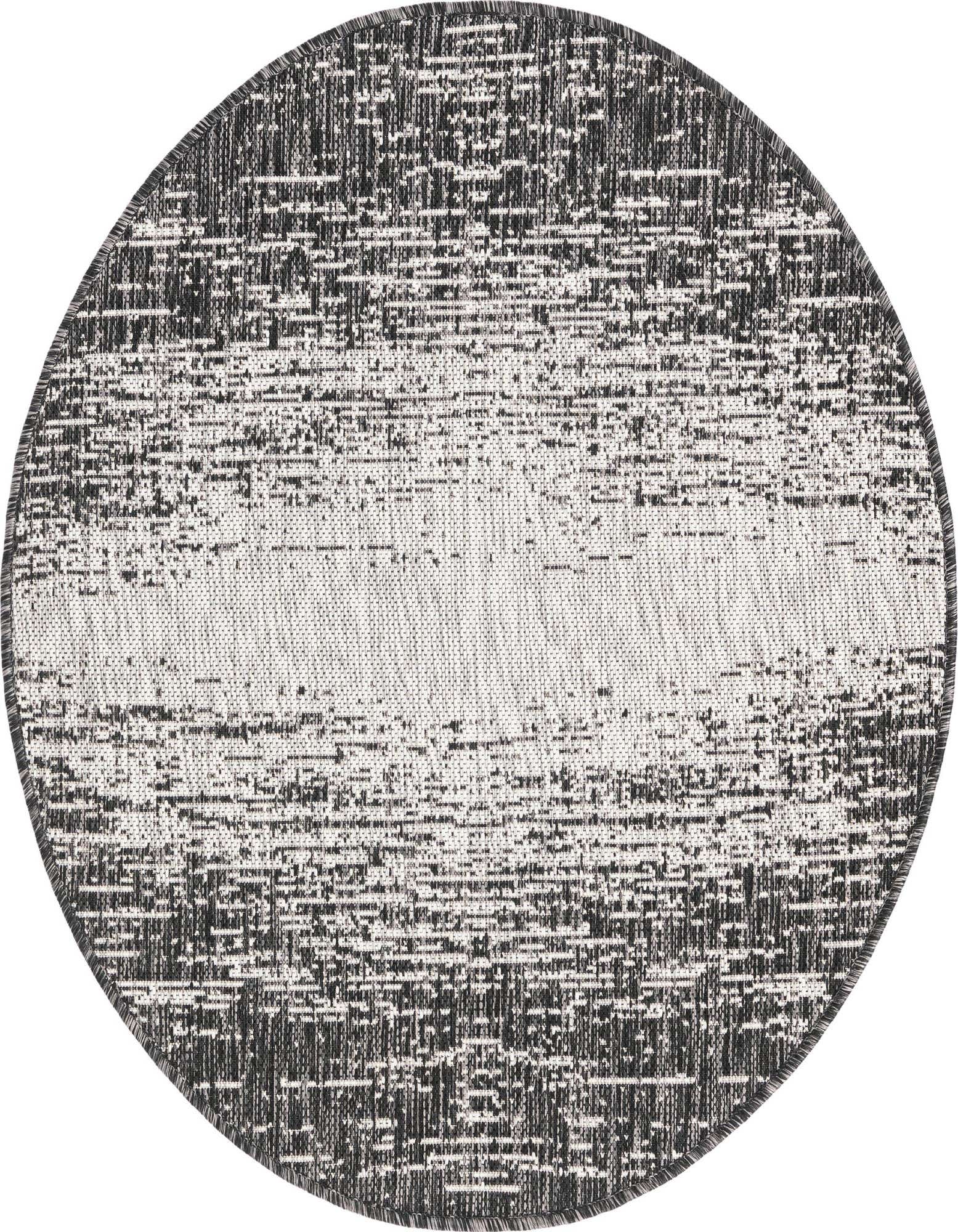 3' x 3' Easy-Clean Modern Indoor / Outdoor Round Rug