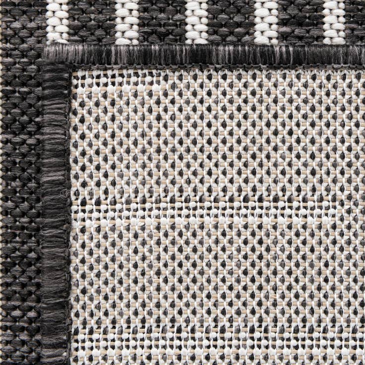 Detail image of 4' x 4' Easy-Clean Modern Indoor / Outdoor Round Rug