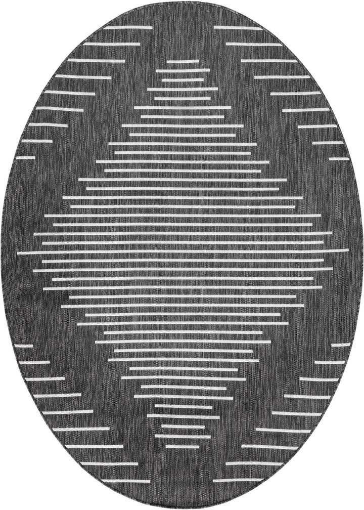 4' x 4' Easy-Clean Modern Indoor / Outdoor Round Rug