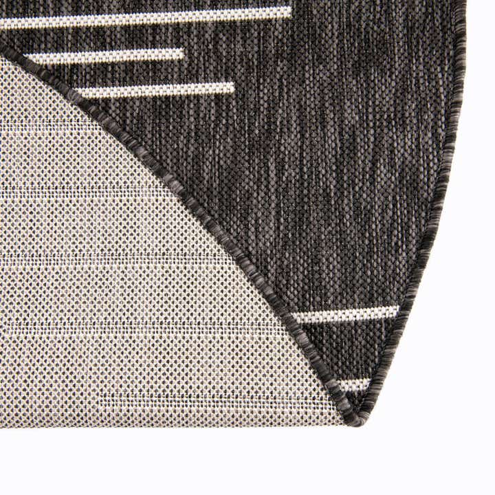 4' x 4' Easy-Clean Modern Indoor / Outdoor Round Rug