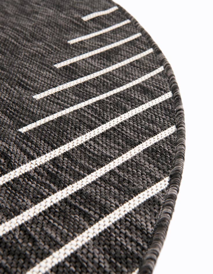 Detail image of 10' 8 x 10' 8 Easy-Clean Modern Indoor / Outdoor Round Rug