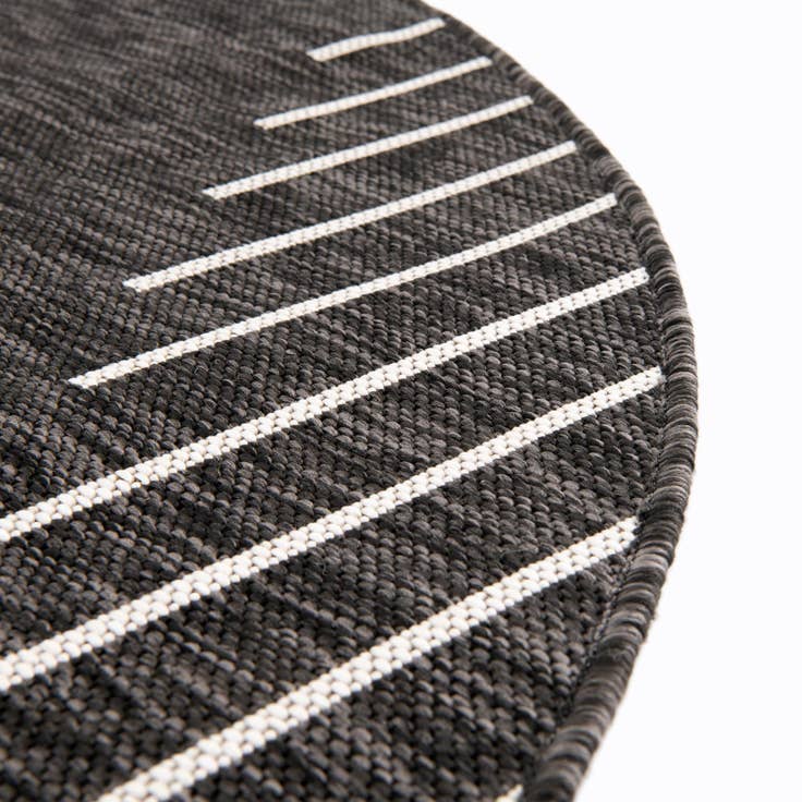 Detail image of 10' x 10' Easy-Clean Modern Indoor / Outdoor Round Rug