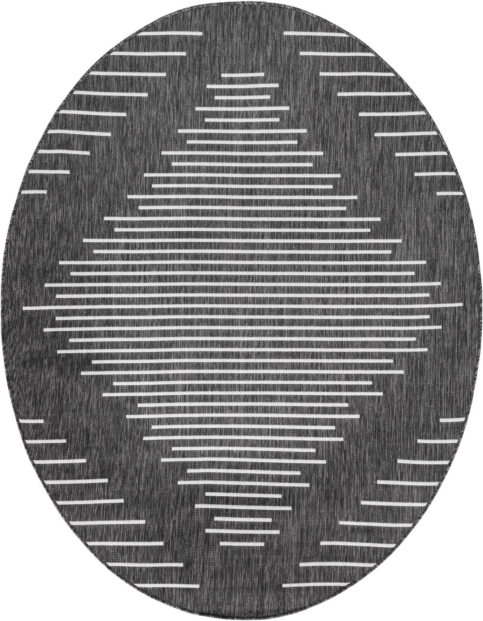 6' x 6' Easy-Clean Modern Indoor / Outdoor Round Rug