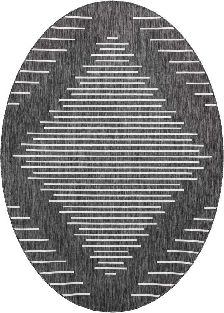 7' 10 x 7' 10 Easy-Clean Modern Indoor / Outdoor Round Rug