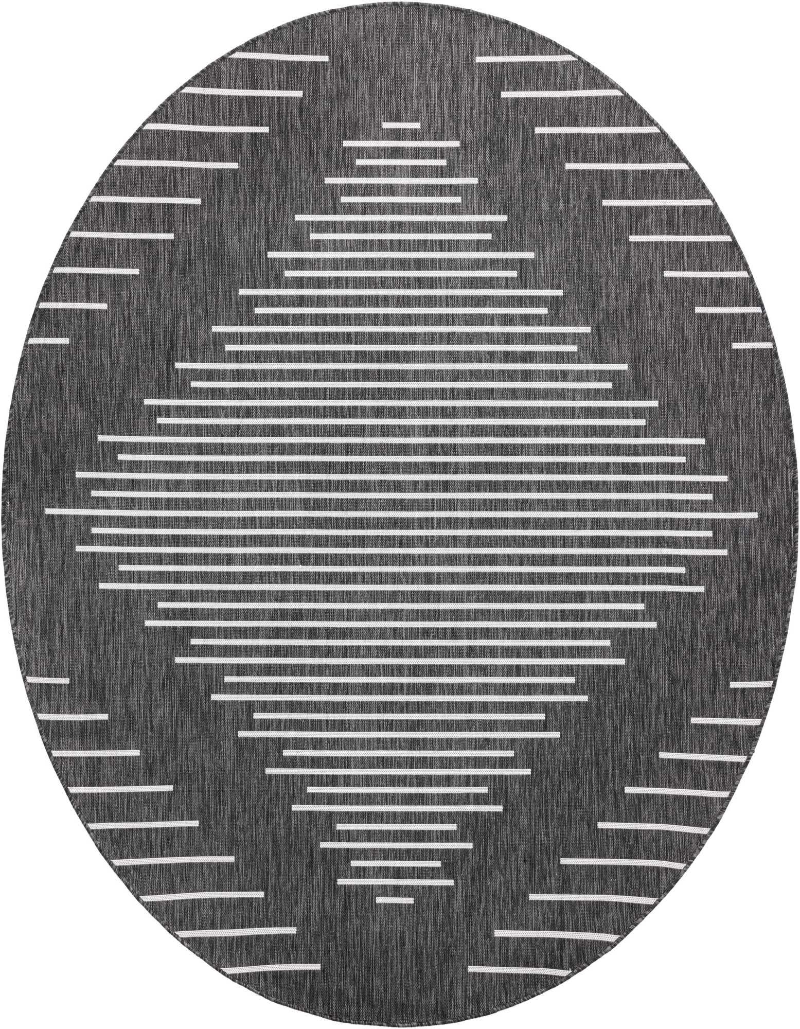 7' 10 x 7' 10 Easy-Clean Modern Indoor / Outdoor Round Rug