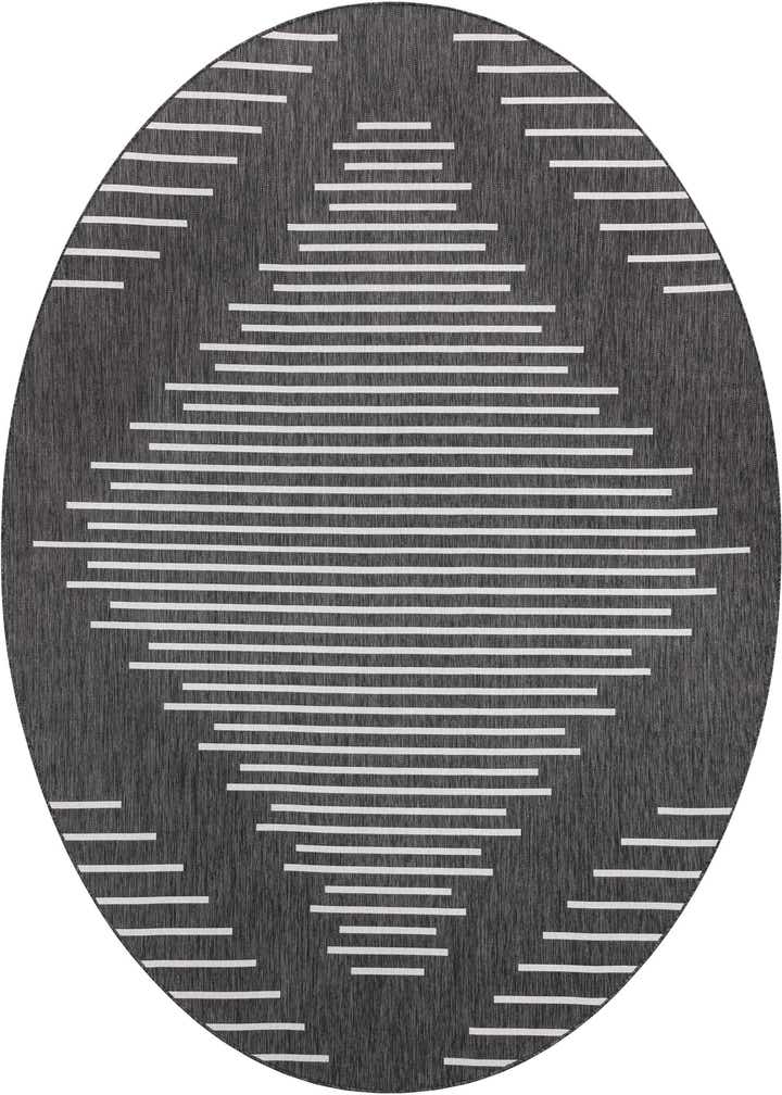 10' 8 x 10' 8 Easy-Clean Modern Indoor / Outdoor Round Rug