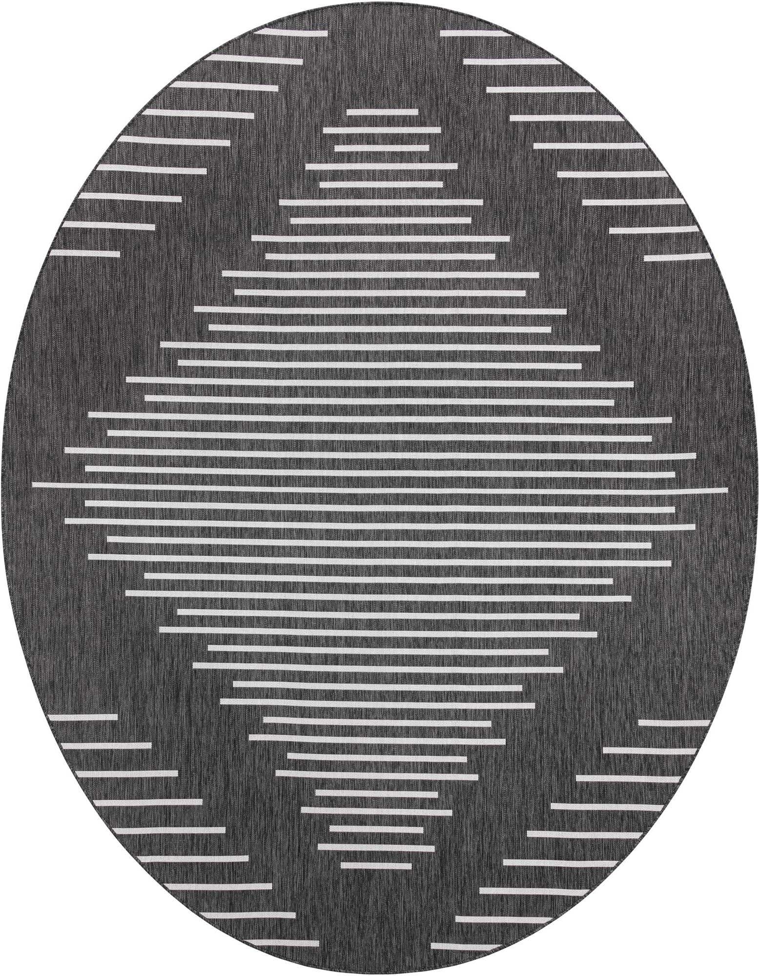 10' 8 x 10' 8 Easy-Clean Modern Indoor / Outdoor Round Rug