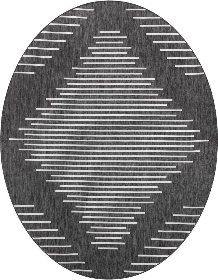 Detail image of 10' 8 x 10' 8 Easy-Clean Modern Indoor / Outdoor Round Rug
