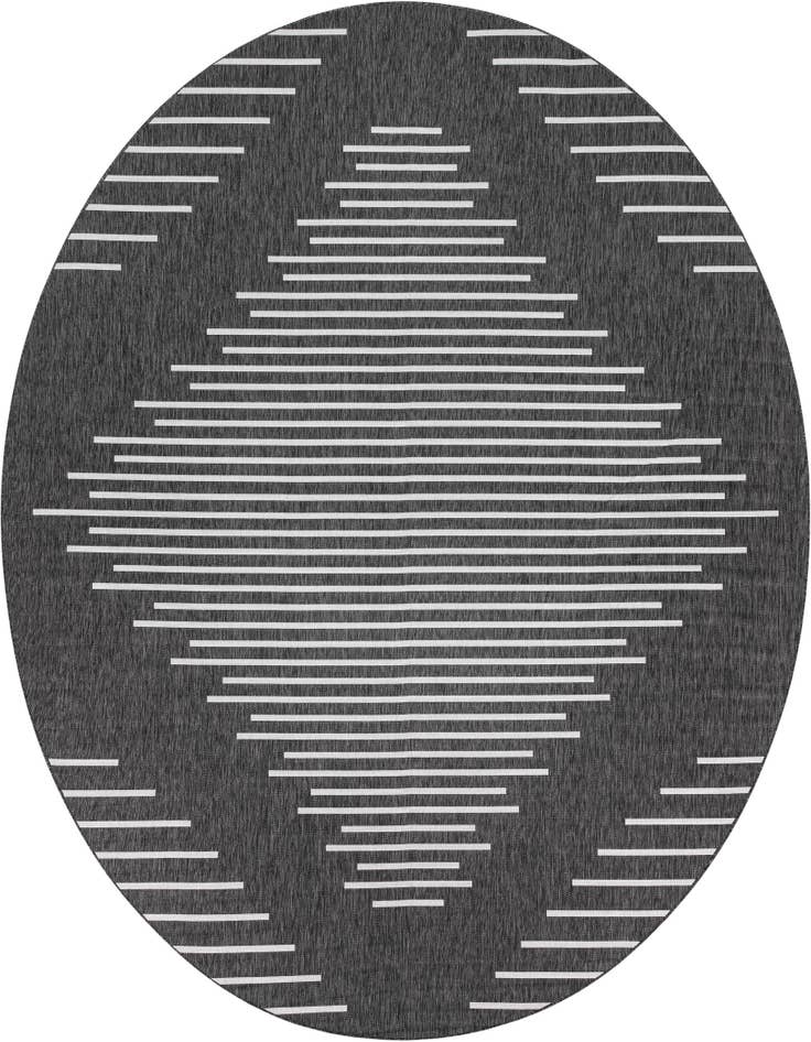 Detail image of 13' x 13' Easy-Clean Modern Indoor / Outdoor Round Rug