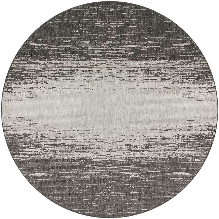 10' 8 x 10' 8 Easy-Clean Modern Indoor / Outdoor Round Rug