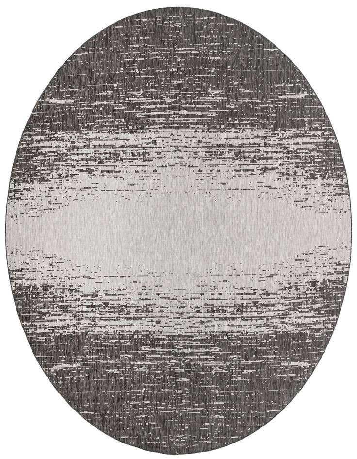 Detail image of 13' x 13' Easy-Clean Modern Indoor / Outdoor Round Rug