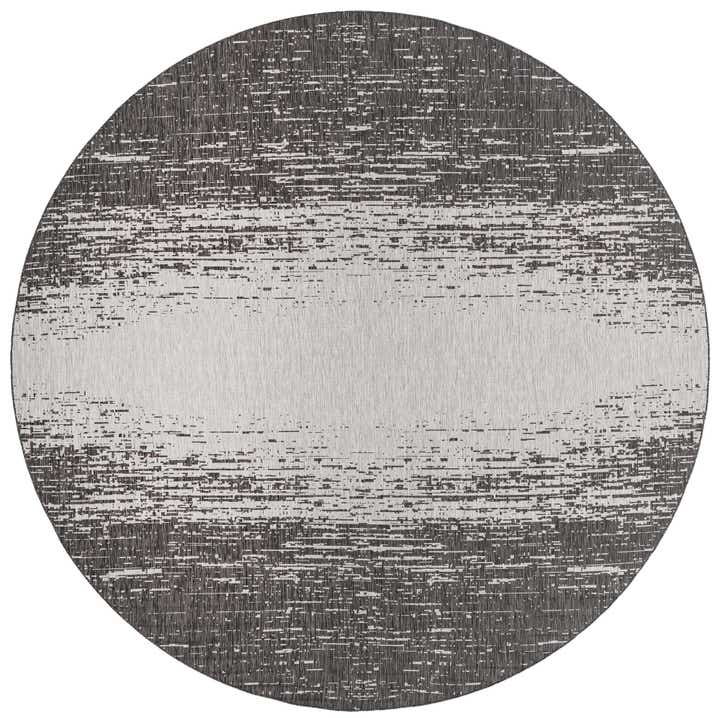 13' x 13' Easy-Clean Modern Indoor / Outdoor Round Rug