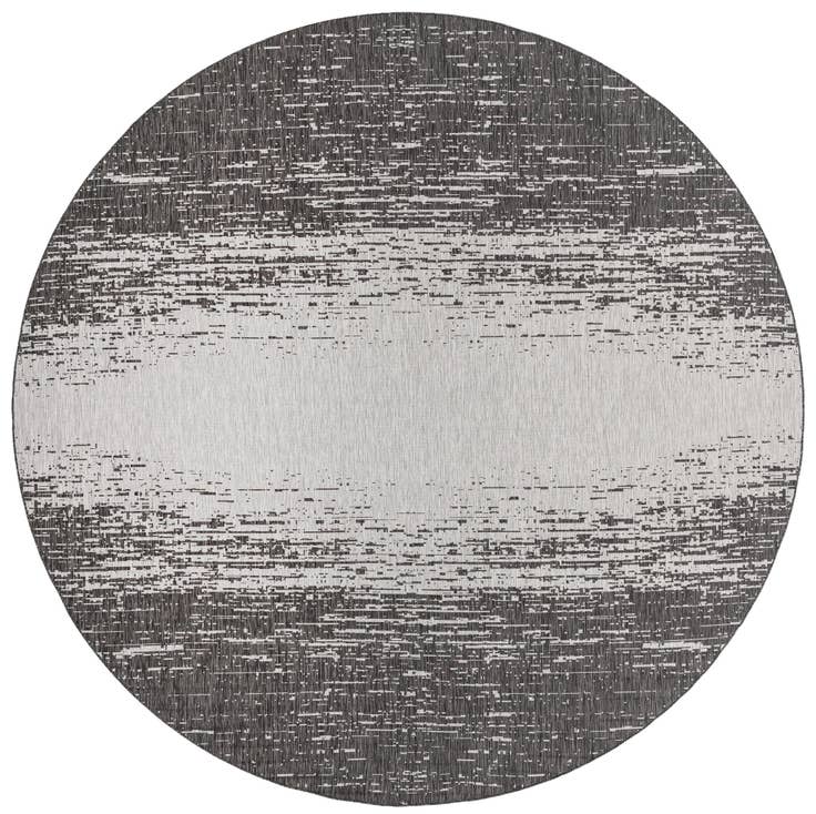 Detail image of 13' x 13' Easy-Clean Modern Indoor / Outdoor Round Rug