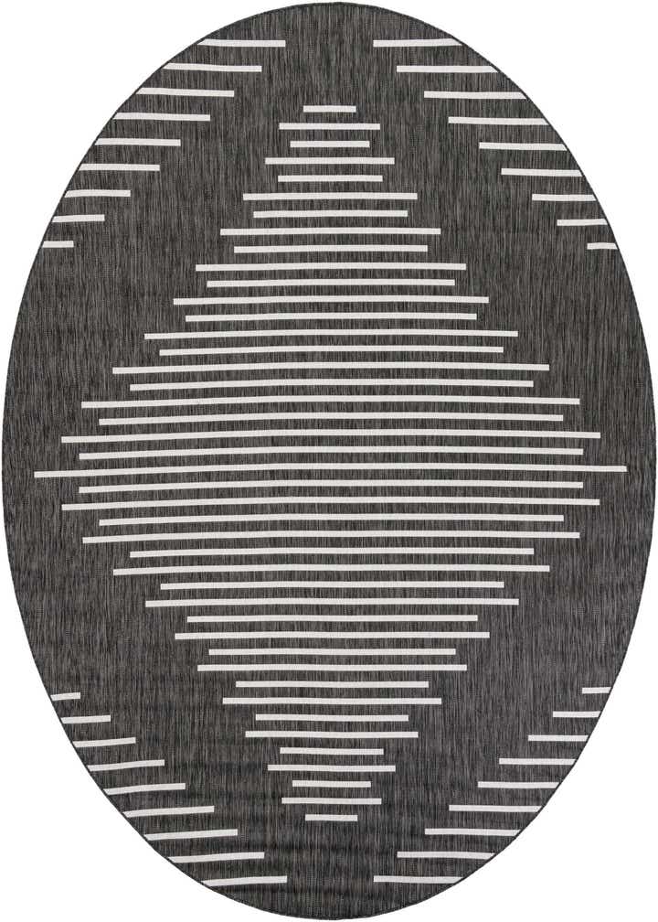 10' x 10' Easy-Clean Modern Indoor / Outdoor Round Rug