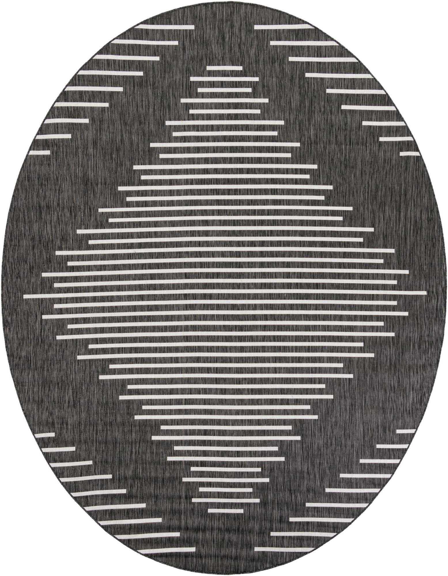 10' x 10' Easy-Clean Modern Indoor / Outdoor Round Rug