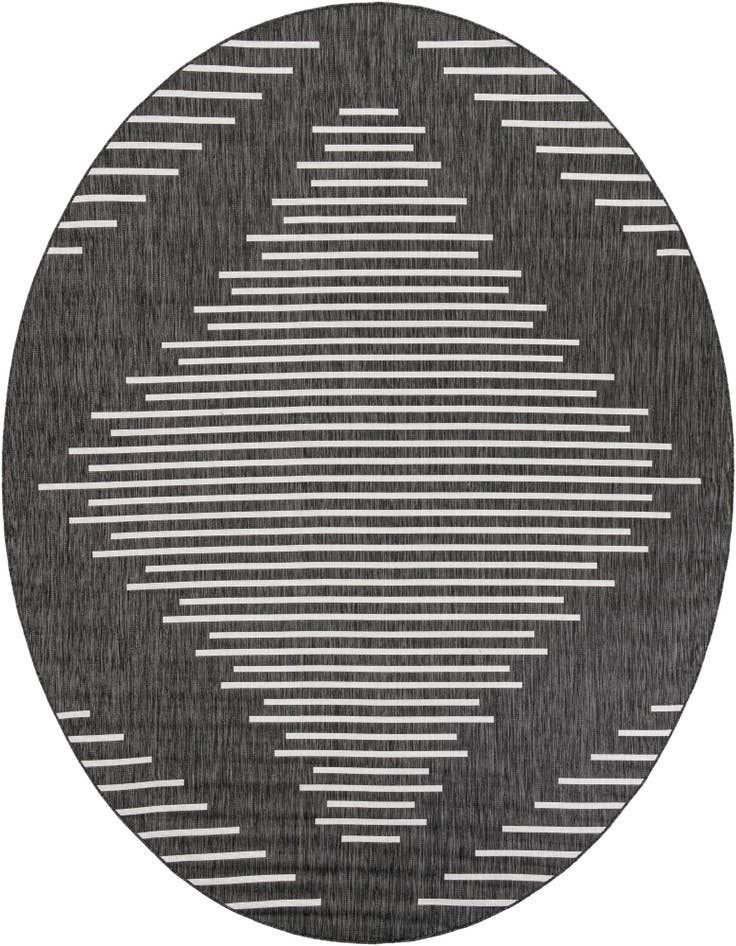Detail image of 10' x 10' Easy-Clean Modern Indoor / Outdoor Round Rug