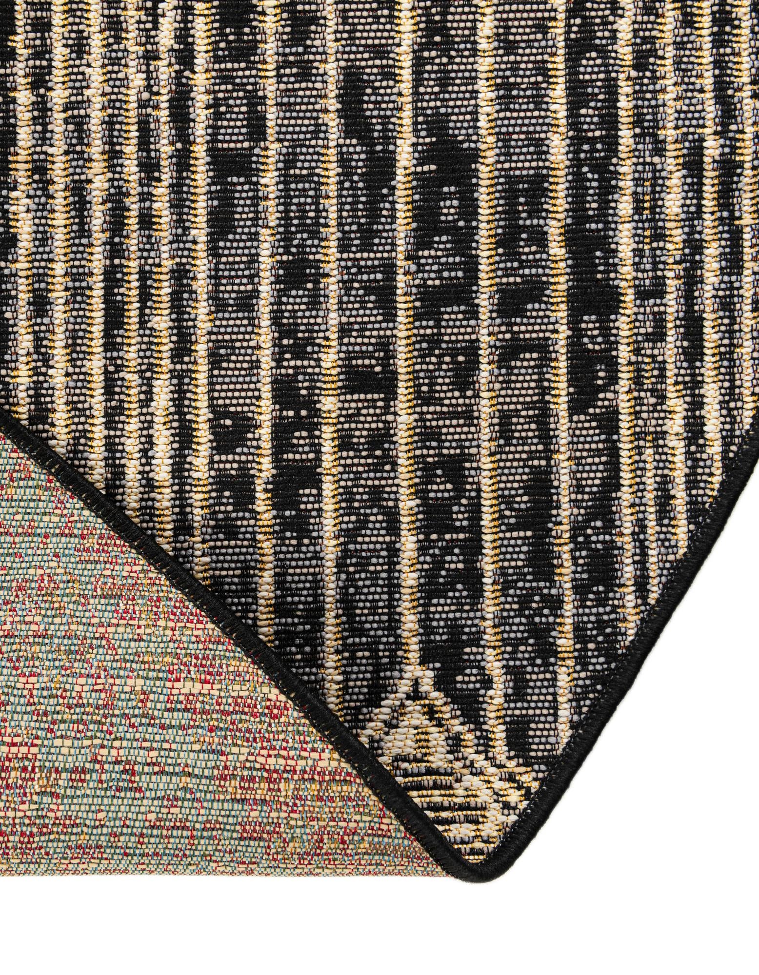 3' x 3' Easy-Clean Modern Indoor / Outdoor Round Rug