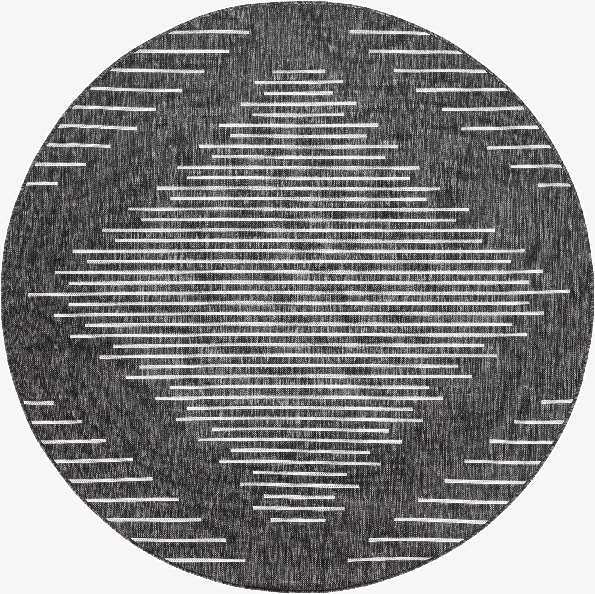 3' x 3'  Washable Modern Indoor / Outdoor Round Rug